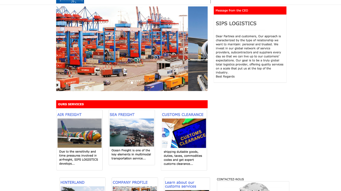 Sips Logistic_Website