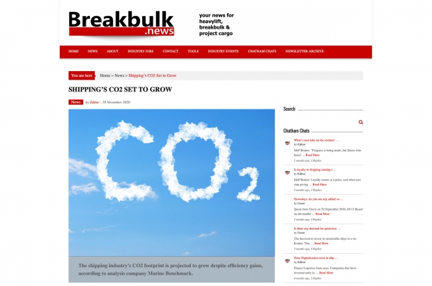 SHIPPING’S CO2 SET TO GROW