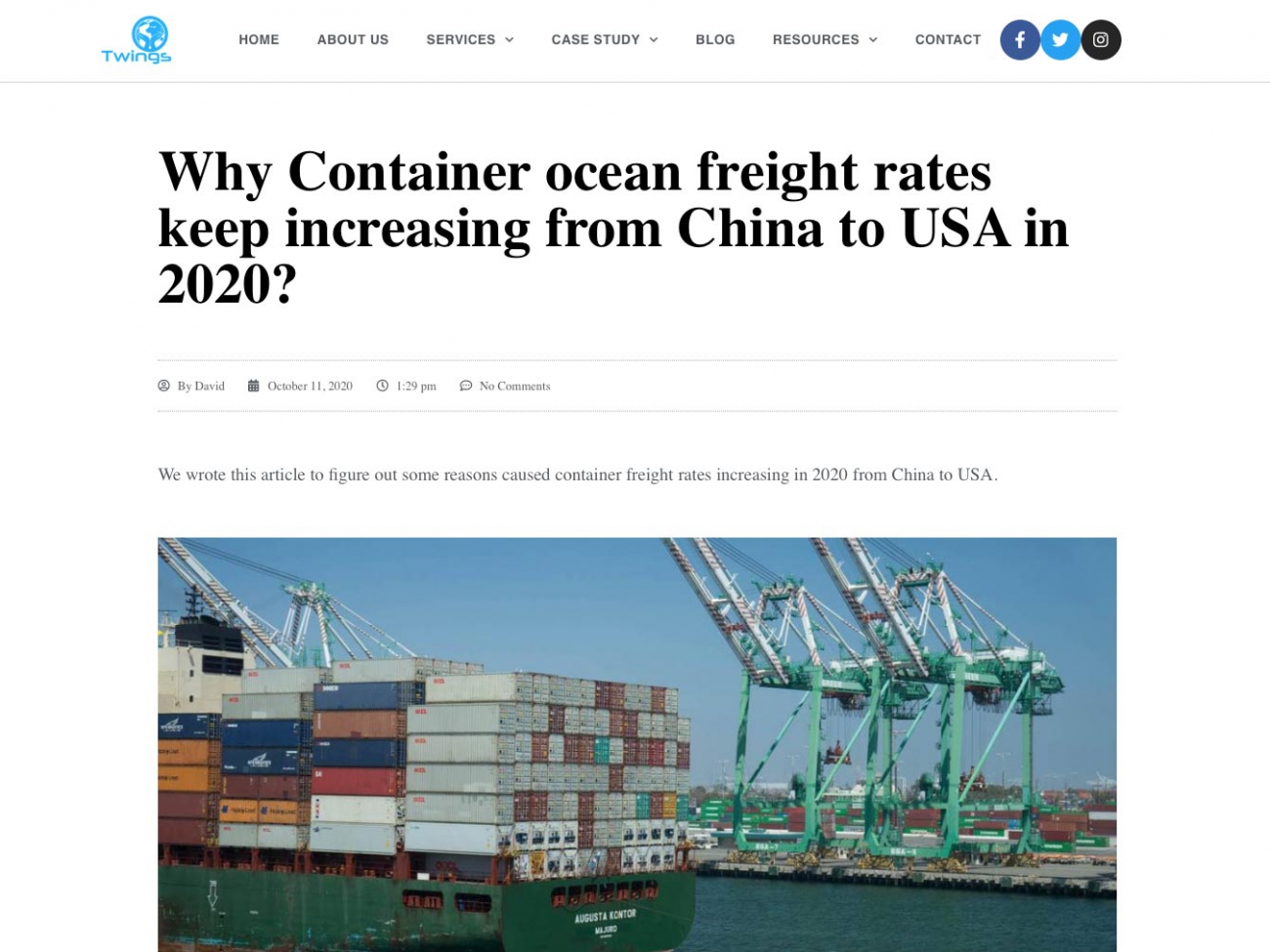 Why Container ocean freight rates keep increasing from China to USA in 2020__1